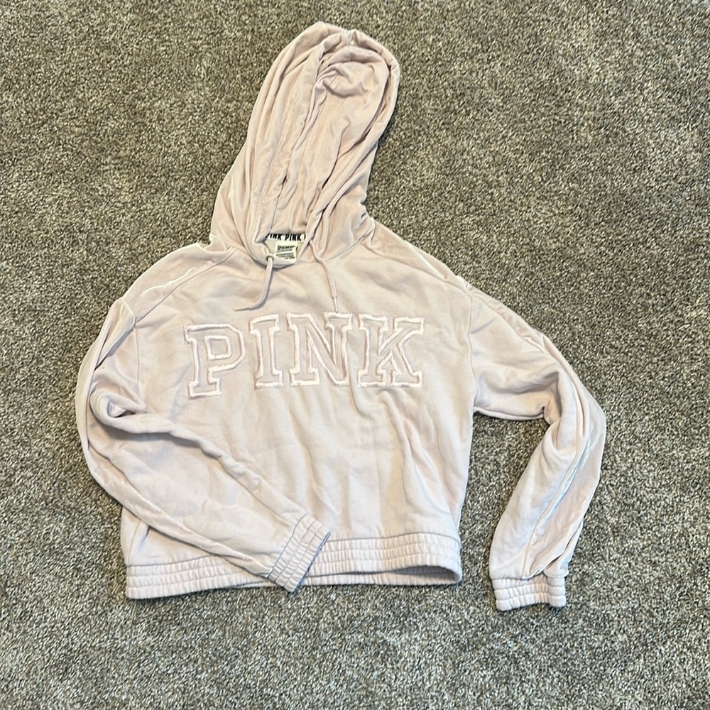PINK cropped hoodie